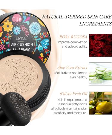 Mushroom Head CC Cream - Moisturizing Foundation for Skin Tone Correction, Concealing, and Pore Minimization - Natural Color - Buy Online on GoSupps.com