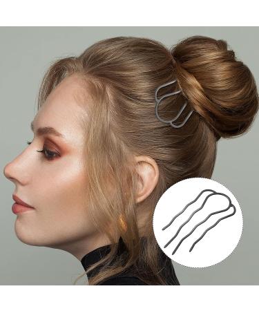 6-Piece Hair Fork Clip Stick Set | 87mm Side Hair Comb | 4 Prong Hair Updo Bun Hairpin Sticks | Alloy Hair Clips for Women | Black Hair Styling Accessories - Buy Online on GoSupps.com