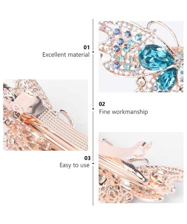 Frcolor Rhinestone Glitter Butterfly Hairpins - Sparkling Hair Accessories for Girls & Women | Perfect for Christmas & Birthday Party Favors - Buy Online on GoSupps.com