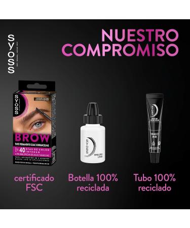  Syoss Syoss Brow Tint Permanent Eyebrow Color Dark Brown 3 Count Total Coverage & Long Lasting Color - Buy Online on GoSupps.com