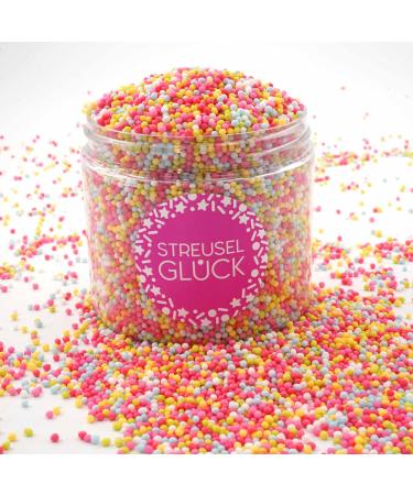 Strussel happiness crumbly just pure colored 180g non -parellles sugar pearls sugar pearls children's birthday Christmas tortendeco cupcakes muffins christmas cake streusel cookies cake
