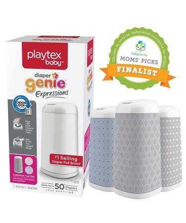 Playtex Diaper Genie Expressions Diaper Pail Fabric Sleeve - Pink Starburst - Buy Online on GoSupps.com
