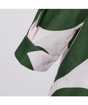 Angxiwan Women's Casual Button Down Shirt and Wide Leg Pants Set - Green, Large | Streetwear, Beachwear, Homewear - Buy Online on GoSupps.com