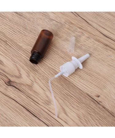 EXCEART 15ml Nasal Spray Bottle - Refillable Empty Plastic Pump Sprayer for Saline Water Wash - 15pcs Brown - Buy Online on GoSupps.com