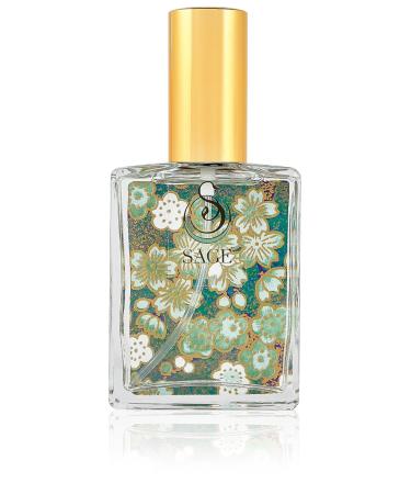 Sage Organic Perfume Spray by Sage- 2 oz Vegan & Cruelty-Free Fresh Scent Cucumber White Sage Sweet Pea Sage 2 oz Eau de Toilette Spray