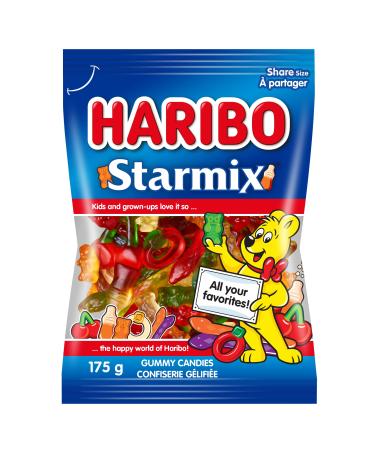 Haribo Starmix Gummy Candy Mix of Fruity Flavours No Artificial Colours - 175g Bag