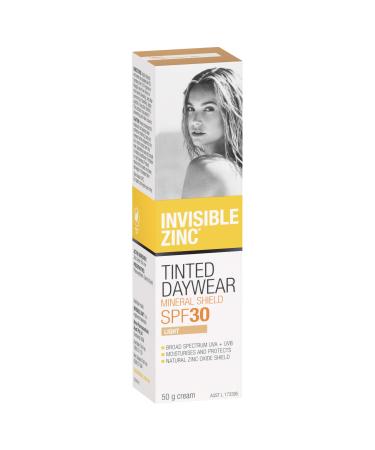 Invisible Zinc Light Tinted Daywear SPF 30+ - Daily Moisturizer with Sun Protection & Sheer Foundation to prevent appearance of Premature aging caused by Harmful UV Rays - 50g - Buy Online on GoSupps.com