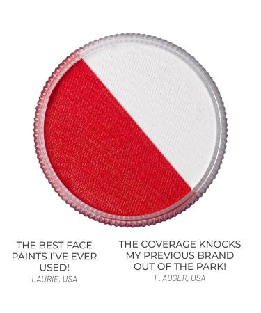 Buy Blue Squid Pro Minke Face Paint - Classic Red & Wei (30g) | Ideal for Adults Children Carnival & SFX | International Shipping Available - Buy Online on GoSupps.com