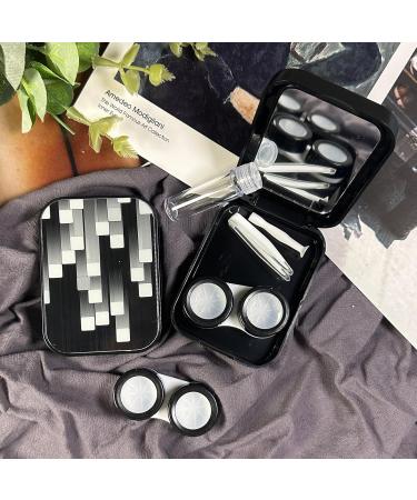 2 Kits Portable 4-in-1 Contact Lens Container & Holder - Travel & Home Storage Set (2 Black Sets) - Buy Online on GoSupps.com