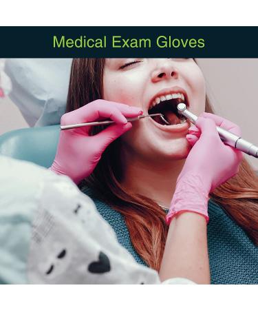 Pink Vinyl Disposable Gloves Medium 50 Pack - Latex-Free, Powder-Free Medical Exam Gloves - 3 Mil Thickness - Ideal for Surgical, Home Cleaning, and Food Handling (Pack of 50) - Buy Online on GoSupps.com
