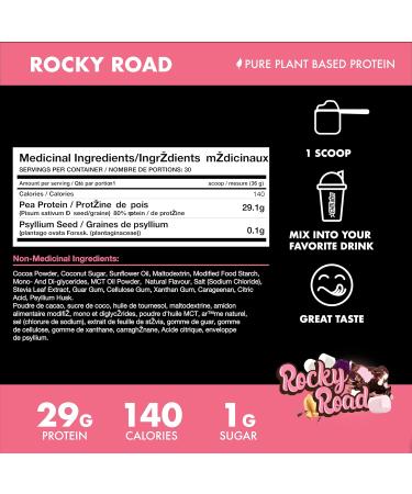 Blessed Vegan Protein Powder - Plant Based Protein Powder Meal Replacement Protein Shake 23g of Pea Protein Powder Dairy Free Gluten Free No Sugar Added 30 Servings (Rocky Road) Rocky Road 30 Servings (Pack of 1) - Buy Online on GoSupps.com