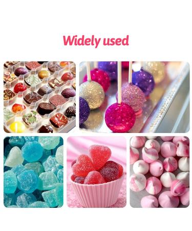 Shop Premium Edible Glitter Dust - 8 Vibrant Colors for Cakes Drinks & Desserts | e-Congnot 3G Bottles - Buy Online on GoSupps.com