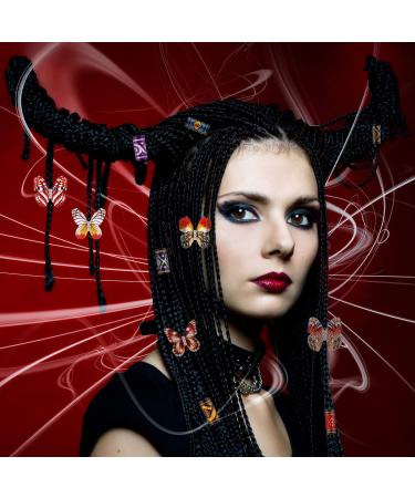 32-Piece Colorful Butterfly Dreadlocks Beads Hair Jewelry Set for Women and Girls - Buy Online on GoSupps.com