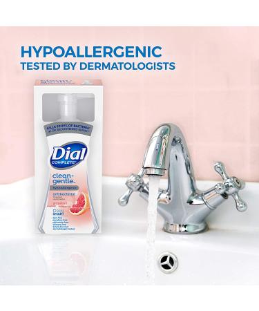 Dial Complete Clean + Gentle Antibacterial Foaming Hand Wash 7.5 fl oz Pack - White Grapefruit - 8 Count - Buy Online on GoSupps.com