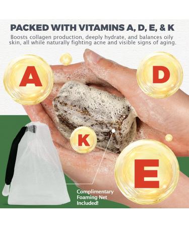  Ziennhu Black Soap - Acne Soap Bar - Natural Soap Skin Care Traditional Soap Purifying Soap Organic Soap Body Care Handmade Soap - Buy Online on GoSupps.com