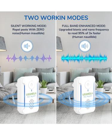 6 Pack Ultrasonic Pest Repeller Plug-In for Indoor Pest Control - Repels Insects, Roaches, Mice, Spiders, and Mosquitoes - Ideal for Home, Garage, Warehouse, and Office - Buy Online on GoSupps.com