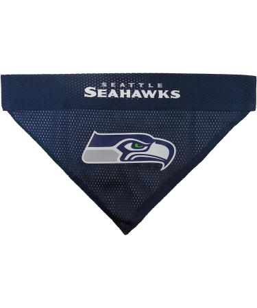 Pets First NFL Seattle Seahawks Reversible Dog Bandana - Premium Embroidered Team Logo - Large/X-Large - Buy Online on GoSupps.com