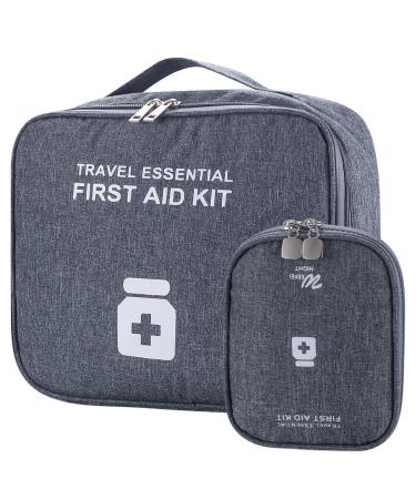 Aoyfuwell 2 medical bags emergency pocket empty first aid bag first aid pocket medical storage bags waterproof outdoor trip with a large capacity