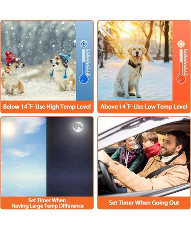 Toozey Heated Dog Bowl - Adjustable Temperature Water Bowl with Timer - Outdoor Pet Bowl with Chew Resistant Cord - 85OZ Winter Dish for Cats, Dogs, Chickens, Squirrels - Grey - Buy Online on GoSupps.com
