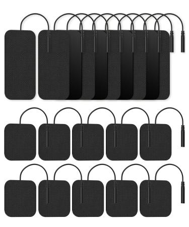 TENS Unit Replacement Pads Nursal Reusable Self-Adhesive Electrodes Pads 20 Packs 2x2 2x4 Latex Free Pigtail TENS Pads Compatible with TENS 7000 AUVON TENS Etekcity Nicwell Care Tens