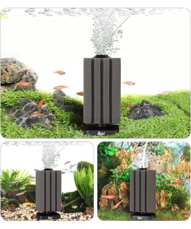 AQQA Aquarium Sponge Filter - 2024 Upgrade for Biological & Mechanical Filtration | Includes 1 Replacement Sponge (S for 20-120L) | International Shipping Available - Buy Online on GoSupps.com