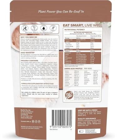 Morlife Plantiful Vegan Protein Powder - Chocolate Fudge | Best Tasting Plant Protein Powder | Gluten Free | Dairy Free | Soy Free | BCAAs | Vegetarian Protein Powders 510g. (14 Serves) - Buy Online on GoSupps.com