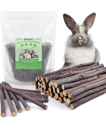 Bissap 230g and 460g Apple Sticks for Rabbits, Natural Bunny Chew Toys and Treats for Chinchilla Guinea Pig Hamster Gerbil Small Animals Pet Apple Wood Stick Toys Teeth Grinding 230g/0.5lb