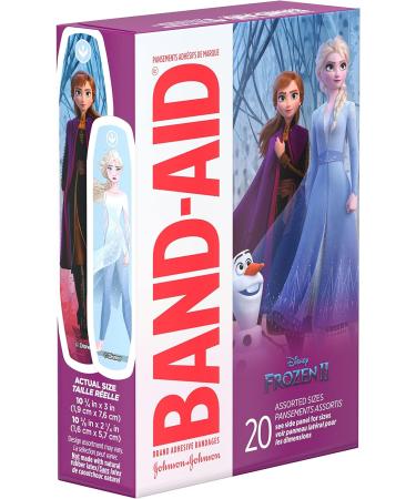 Band-Aid Brand Disney Frozen Adhesive Bandages - Assorted Sizes 20 Count (Pack of 6) - Buy Online on GoSupps.com
