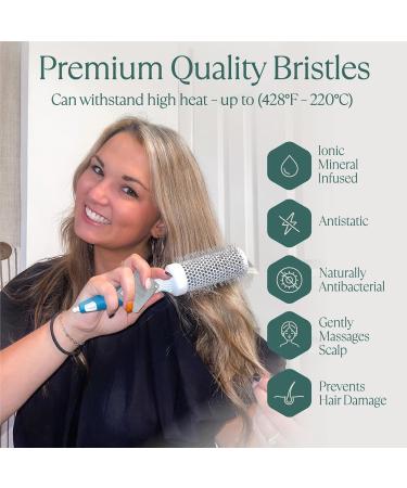 Professional Circular Hair Brushes Set - Ionic Thermal Blow-Drying Brushes for Women | 3-Pack with Travel Bag - Buy Online on GoSupps.com