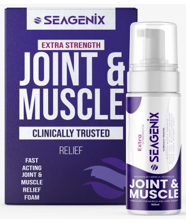 Seagenix Extra Strength Muscle + Joint Foam - Magnesium | Boswellia | Arnica | Formula - Joint and Muscle Relief Ease Inflamed Joints and Muscles - All Natural Joints + Muscle Relief
