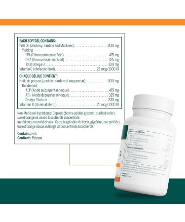 Genestra Brands - Super EFA Forte Capsules + D - Fish Oil Formula to Support Cognitive Cardiovascular and Joint Health - 60 Softgels - Buy Online on GoSupps.com