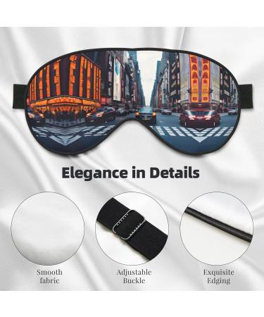 New York City Print Unisex Eye Mask - Soft Comfortable & Light-Blocking - Perfect for Sleep - Buy Online on GoSupps.com
