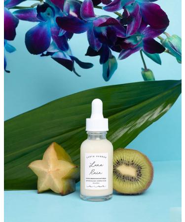 EARTH HARBOR LUNA RAIN Phyto-Resurfacing Night Serum | Skin Texture & Tone Improvement | Natural & Cruelty-Free | Superfruit Acids + Seaweed Collagen | 1 fl oz - Buy Online on GoSupps.com