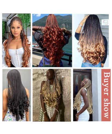 French Curly Braiding Hair 16 Inch 8 Pack - Lightweight Synthetic Easy Braid Extensions for Braids - Pre Stretched & Bouncy Braiding Hair - 1B Color - Buy Online on GoSupps.com