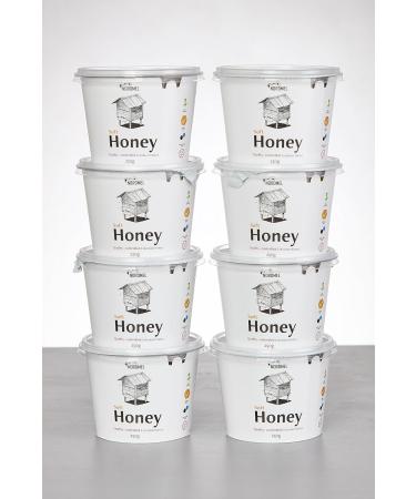 Nordmel Pure Natural Soft Honey 2 KG (8 * 250 gram Cups) - Unpasteurised Unfiltered Crystallized Natural Honey - Buy Online on GoSupps.com