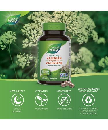 Nature's Way Valerian Root Sleep Aid - Promotes Sleep - Helps Relieve Restlessness - 100 Vegetarian Capsules Natural 100 count (Pack of 1) - Buy Online on GoSupps.com