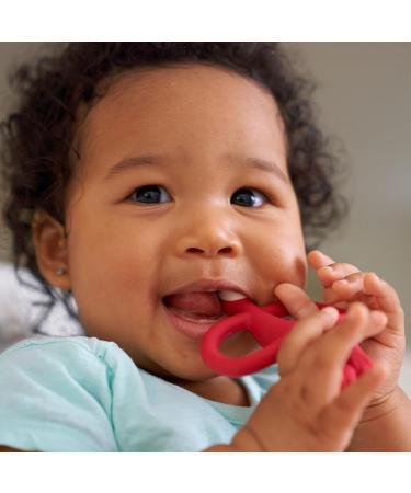 Matchstick Monkey Antimicrobial Silicone Teether & Gel Applicator - Red Monkey 11 cm | BPA Free, Easy-to-Grip Design for Babies 3 Months Old - Buy Online on GoSupps.com