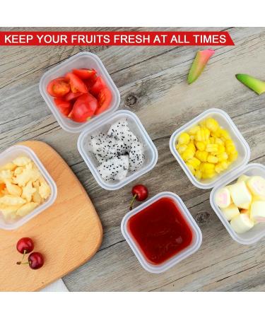 GWAWG 12 PCS Small Plastic Containers with Lids - Food Storage Pots for Baby & Kids - 6 Colors - Snack, Sauce, Meal, Yoghurt, Ice Cream, Salad - Buy Online on GoSupps.com