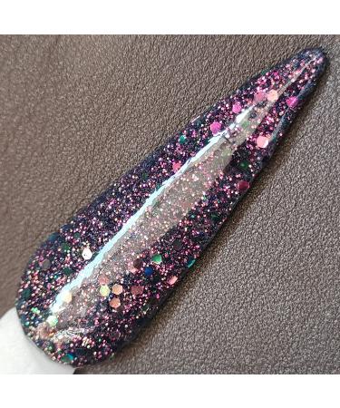 Chameleon Sparkle Black Nail Dip Powder 1oz | Color Changing Glitter Dip Powder SG010 - Buy Online on GoSupps.com