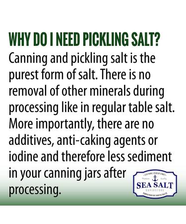 Caravel Gourmet Pickling & Canning Sea Salt - Fine Grain Non-Iodized Salt for Home Curing - Gluten Free, No Additives, Kosher - 1lb Pouch - Buy Online on GoSupps.com