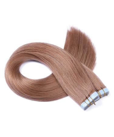 Tape in - On hair extensions - # 27 - honeyblond - 70cm - 20 bricks 4cm wide / 2.5g - 100% remy real hair hair extension / extent with adhesive tape brothy