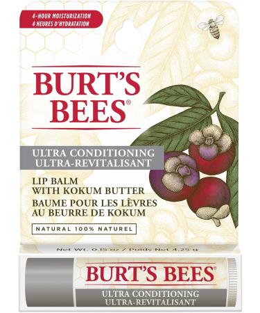 Burts Bees Ultra Conditioning Lip Balm - Blister Packs 4.25g Cocoa 4.25 g (Pack of 1) - Buy Online on GoSupps.com