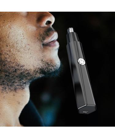 Sleek Electric Nose Hair Trimmer for Gentle Grooming - Black | International Shipping Available - Buy Online on GoSupps.com