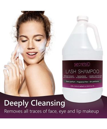 Lash Shampoo Bulk for Professional Lash Extension | 1 Gallon + 50 Aftercare Cards | Eyelid Foaming Cleanser | Salon Grade Cleanser (Fragrance-Free) - Buy Online on GoSupps.com