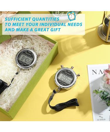 2 Pcs Metal Waterproof Digital Sports Stopwatch Timer with 1/100th Second Precision for Training & Competition - Buy Online on GoSupps.com