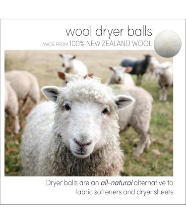 Three by Three Seattle Felt Like it! Wool Dryer Balls - 6 Pack Grey & White | Natural Fabric Softener Alternative Reduces Drying Time & Static Cling - Buy Online on GoSupps.com