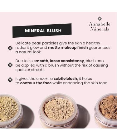 Annabelle Minerals Satin Honey Rouge - Natural Mineral Powder Makeup - Highly Pigmented Long-Lasting Vegan - All Skin Types - 4G - Buy Online on GoSupps.com