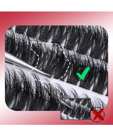 Goddvenus Eyelash Extension Kit Fluffy Individual Eyelashes Kit 20mm D Curl Russian Cluster Lashes Thick Eyelash Clusters Kit with Lash Individuals Bond and Seal Eyelash Applicator D-96D - Buy Online on GoSupps.com