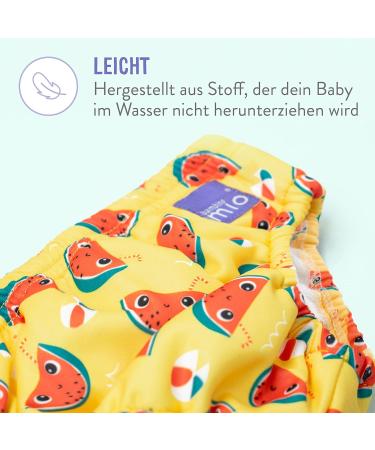 Buy Bambino Mio Reusable Swimming Set | 2 Diapers & 1 Sun Protection Shirt for Babies 2+ | Eco-Friendly Swim Gear with LSF40+ - Buy Online on GoSupps.com