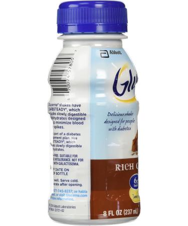 Glucerna Shake Rich Chocolate 8-Ounce Bottles (Pack of 24) 24-Count - Buy Online on GoSupps.com